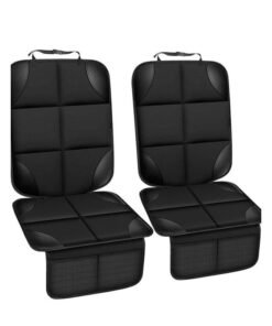 Motim 1 Pack Car Seat Protector Cover, Waterproof Leather Car Seat Pad, Universal Four Seasons Anti-slip Car Seat Cover with Pockets, Durable Scratchproof, Car Seat Protector for Baby and Pet