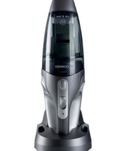 KENWOOD Cordless Vacuum Cleaner, Cordless Handheld, 14.8V Lithium Battery, 500ML Dust Capacity, 120ML Liquid Capacity, Crevice Tools, Brush Nozzle, Squeege, 120 W HVP19.000SI Silver