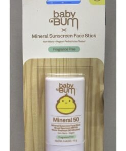 Sun Bum Baby SPF 50 Sunscreen Stick, Mineral Roll-On UVA/UVB Face and Body Protection for Sensitive Skin, Fragrance Free, Travel Size, Unscented, 0.45 Oz