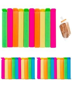 HAWAWA 30pcs Plastic Sealing Clips for Food and Snack Bag Colorful Food Fresh Keeping Clips Reusable Chips Bread Bag Clamp Sealer for Kitchen Food Storage and Organization (6.4cm, 10.8cm)