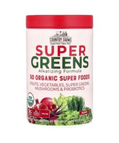 Country Farms, Super Greens, Alkalizing Formula, Berry, 10.6 oz (300 g)