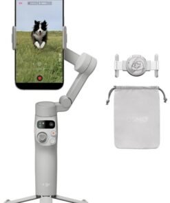DJI Osmo Mobile 7 Gimbal Stabilizer for iPhone, Android, Built-in Tripod, Ultra-Light, Comfortable Grip, 3-Axis Phone Gimbal, ActiveTrack 7.0, ShotGuides, One-Tap Edit, 10hrs Use, Phone Charging Grey