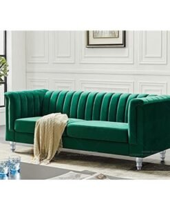 Maharat Al Bahar Stunning  3 Seater Sofa with Modern European Design Green 200x80x180
