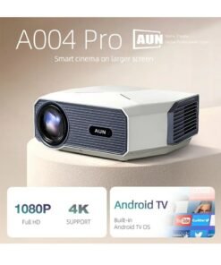 AUN Smart Android 4K Projector Portable Full HD 1080P Home Cinema Video Projector with Electric Focus | Pro Mini Multimedia Beam