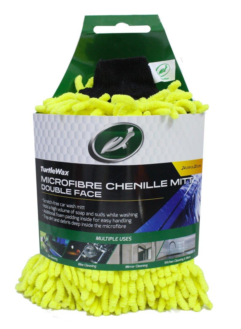 Turtle wax Microfibre Chenille Mitt Double Face 24 cm x 20 cm