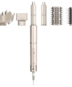 Shark FlexStyle Air Styling & Drying System, Powerful Hair Blow Dryer & Multi-Styler With Auto-Wrap Curlers, Curl-Defining Diffuser, Oval Brush, & Concentrator Attachment, Stone (Silk), HD441SLME