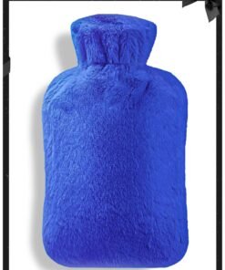 MARK STORE Hot Water Bottle with Soft Cover 2 Liter, Classic Rubber Hot Water Bag for Cramps, Neck, Shoulders Pain Relief, Hot Cold Pack for Hot and Cold Therapy and Feet Warmer