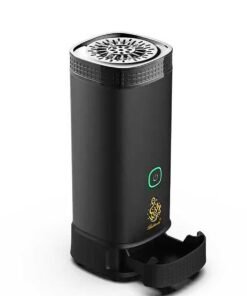 Bukhoon Upgraded Electronic Car Incense Burner with Oud Box Storage and Lock Safety Function – X021, 19.6 x 9.6 x 8.4 cm
