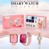 Wisme X60 Mini Smart Watch Pink – 3-Step Smart Health Tracking, AMOLED Display, Stylish Jewelry Smartwatch for Women, Fitness Tracker, Heart Rate Monitor, Best New Year Gift