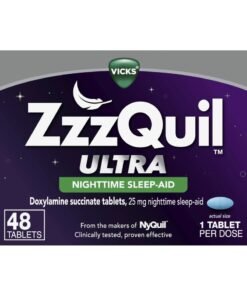 Vicks Nighttime Sleep Aid 25 mg 48 Tablets