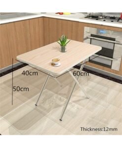 Alternative view of CityRiya-Long Dining Table Kitchen Dining Table Modern Leisure Table Square Dining Table Wooden Desk Folding Camping table Portable Dinner Table for Kitchen 60cm*40cm