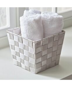 Home Box Strap Storage Basket 19 x 16 x 19 cm