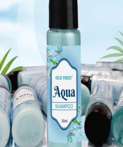 Old Tree Aqua Hotel Shampoo Toiletries Kit 30ml - (Pack of 100) | Travel Size Aqua Mini Hair Shampoo for Travelling, Hotel Room, Guest Supply | Hotel Amenities & Accessories