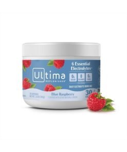 Ultima Replenisher Daily Electrolyte Powder Drink Mix – Blue Raspberry, 30 Servings 3.6 Oz