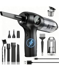 M.A&F's 2 In 1Car Vacuum Cleaner,Portable Mini Cordless Vacuum Cleaner For Car,3 Gear Wireless Vacuum Cleaner For Sofa, Home,Pc, Keyboard