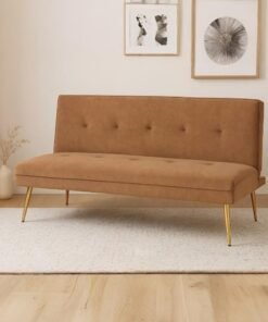 Royaloak Grace Fabric Sofa Bed | Upholstered Finish | Tufted Pattern | Ultra Soft Cushions | Convertible Bed Function | Strong Metal Base | Contemporary Style | Long-lasting Comfort for Everyday Use