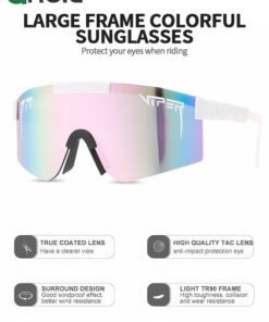 Alternative view of GROIC Cycling Sunglasses, Sports Sunglasses, UV Protection Cycling Sunglasses Polarized  UV400 Visor Outdoor Windproof Glasses for Sports, Running, Golf, Baseball, Fishing