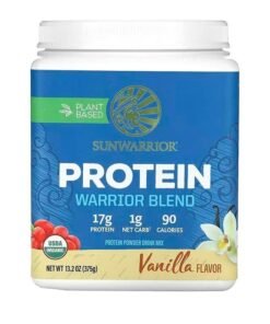 Sunwarrior Warrior Blend High Performance Plantbased  Ketofriendly Vegan Organic Protein Powder Vanilla 375 G