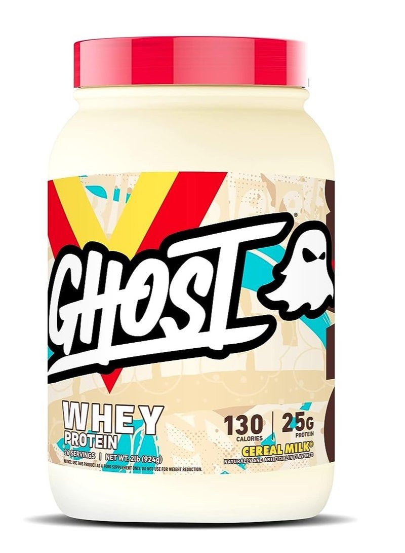 Ghost Whey Protein Powder, Hydrolyzed Whey Protein Blend , 25G of Protein , Cereal Milk - 2LB