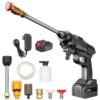 24V Cordless Portable Washer Electric High Pressure Cleaner Machine 200W 30Bar Lithium Handheld Car Cleaning Device With Foam Generator Nozzle Water Pump