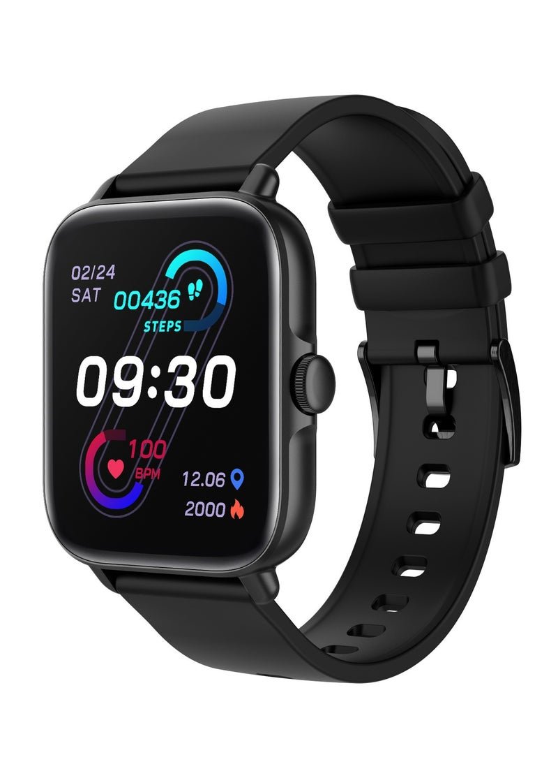 AROAQ Smart Watch, 1.7" Large HD Display Fitness Tracker Watch, Ip67 Waterproof Long Battery Life Smart Wrist Watch, Heart Rate Sleep Monitor Health Monitor Watch with 28 Sports Mode, (Black)