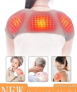 DUNISO Heated Shoulder Support Braces Thermal Shoulder Protection Shoulder Pads Double Shoulder Sleeveless Jacket Protector for Men Women Injury Recovery Compression Arthritis Chronic Pain Relief