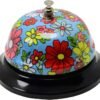 Wekoil Call Bell Desk Service Bell Ding Bell for Restaurant Hotel Room Kitchen Party Office Receptionist Elderly Teachers Chef Large Cute Bell,3.3 inch