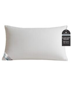 Donetella Bed Pillow Size 50X75 Cms - 800 Gms - Luxury Down Alternative Filling Pillow Soft Brushed Microfiber Top, Anti Allergy Bed Pillows,White,Pack Of 1.