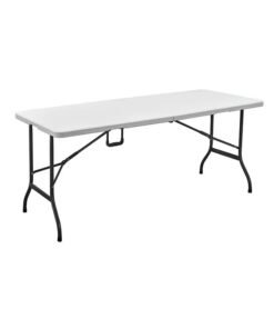 Foldable Table White 180x70cm