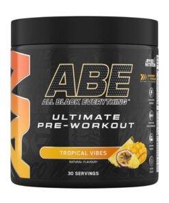 Applied Nutrition Abe All Black Everything Ultimate Pre Workout Food Supplement Tropical Flavour 30 Servings 375 Gm