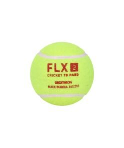 FLX Cricket Tennis Ball Hard TB Sturdy & Responsive Lime Red
