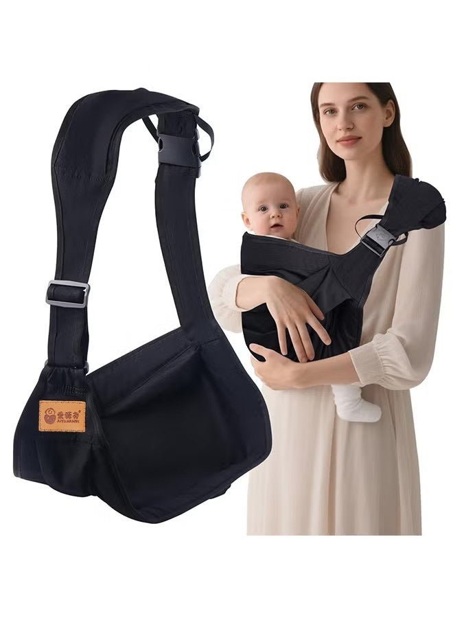 Happy D Baby Carrier, Portable Toddler Sling Adjustable Baby Sling Carriers from Newborn Baby Wrap Carrier, Comfortable Portable Breathable Carrier Wrap for Newborn, Infant, Toddler, 0-36 Months