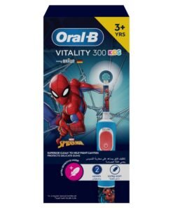 Oral-B Kids Rechargeable Electric Toothbrush, Marvel Spiderman, Extra Soft Bristles, with Kids Sensitive Mode, 3+ Years, Pack of 1