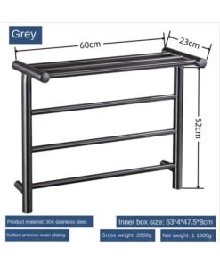 Bluejw Water Plated 304 Stainless Steel Seasonal Hotel Hanger Towel Rack Project Special Towel Rack Storage Rack Drying Rack
