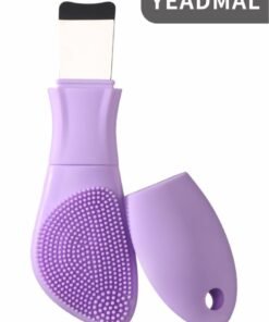 YEADMAL Silicone Face Scrubber Spatula —2in1 Pore Cleansing Brush Blackhead Remover Tool for Face Nose, Skin Black Head Remover Scraper for Men and Women Skin Care (Purple)