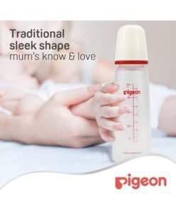 pigeon Slim Neck Plastic Bottle, White Cap, Ultra Soft Silicone Nipple, Anti Colic, BPA And BPS Free, 240ml - Assorted - Image 4