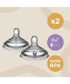 Alternative view of tommee tippee Natural Start Baby Bottle Teats, Slow Flow, 0+ Months, Breast-Like for a Natural Latch, Anti-colic Valve, Soft Silicone, Pack of 2
