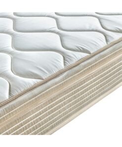DANUBE HOME Euro Top 3 Zone Pocket Spring With Side Foam Encased Mattress | Medium Firm Feel | King Mattress | Spine Balance For Pressure Relief|W180xL200 cm|Thickness 26cm-White