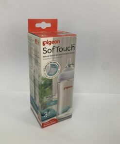 Alternative view of Pigeon Wide Neck Glass Nursing Bottle, Medium Nipple Size, BPA Free, 3 + Months, 240ml