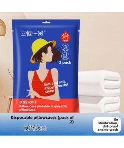 Disposable Pillowcase Non-woven Thickened Dirty Pillow Towel Independent Packaging Beauty Salon Travel Portable Hotel Supplies-Color:Dark Blue Packaging 50*80cm [2 Pieces/pack]