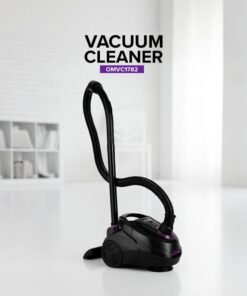 Olsenmark Vacuum Cleaner With Dust Bag 1400W OMVC1782, Powerful Suction, Dust Full Indicator,Dust Bag capacity 1.5L, Flexible Hose With Airflow On Handle, Pedal Switch And Auto-Rewinding Wire 1.5 L 1400 W OMVC1782 Black/Purple