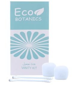 Eco Botanics 100-Piece Vanity Kit – Travel-Friendly Cotton Pads & Swabs for Personal Care