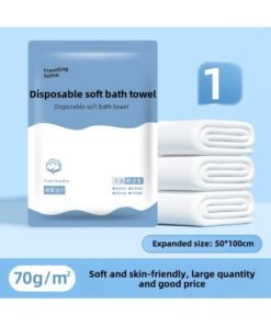 Disposable Bed Sheet Travel Four-piece Portable Hotel Supplies Disposable Bath Towel Dirty Bed Sheet Quilt Cover Suit-Color:Disposable Bath Towel