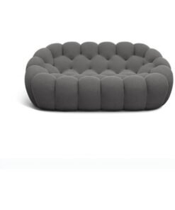 Comfynest Stylish Comfort Modern Wood Sofa With Durable Solid Color Knitted Fabric Upholstery