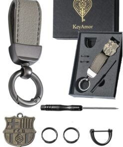 KeyAmor lux sport keychain barcelona keychain in fancy gift box perfect gift for men