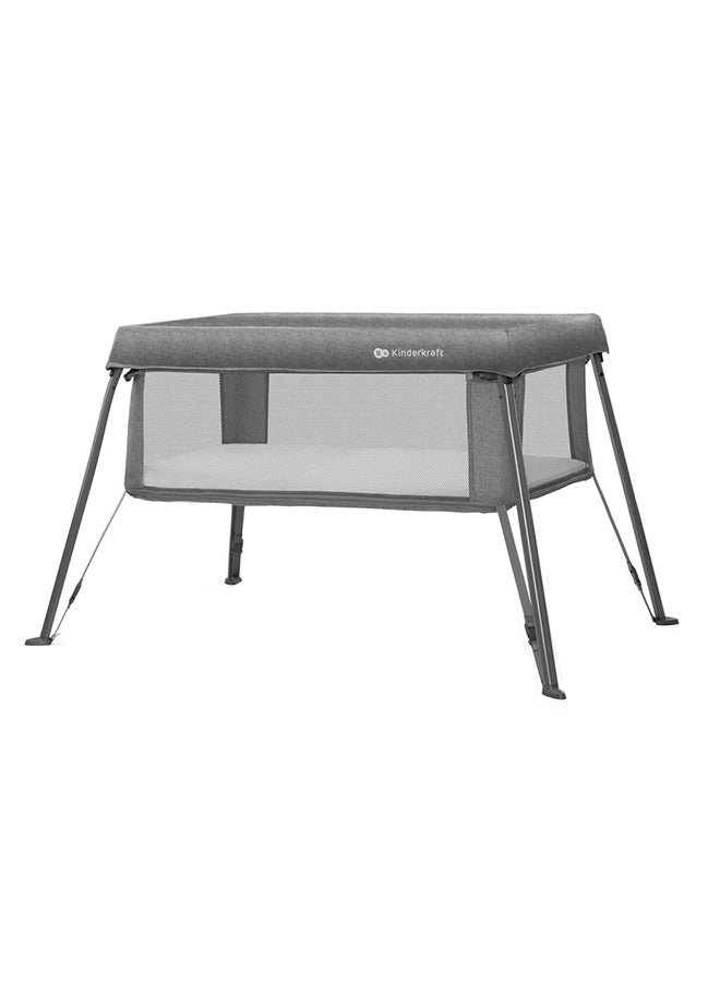 Kinderkraft Cami 3-In-1 Baby Cot - Grey
