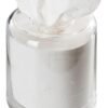 MOMENT Tissue Box Round - Acrylic Round Transparent Tissue Box Holder Case Dispenser For Bathroom Vanity Countertop, Bedroom Dresser, Office Desk Or Night Stand Table