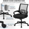 Multiwood Premium Mesh Office Staff Chair Ergonomic Design, Advance Lumbar Support, Tilt Mechanism, and Black PU Wheels - Elevate Your Workspace Comfort | The Perfect Office, Desk, or Work Chair