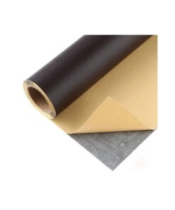 WAOKN Self Adhesive Leather Repair Subsidy 50 X 137 cm Large Adhesive Decorative Tape DIY Adhesive Backed Lychee Patterned Repair for Sofas Shoes Car Seats Handbags and Other Leather Patches (Black)