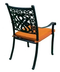 Schondor-Bermen-Arm Chair-60x60x94 CM-Aluminum- Orange